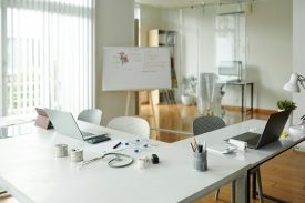 Desk in Office of Medical Clinic